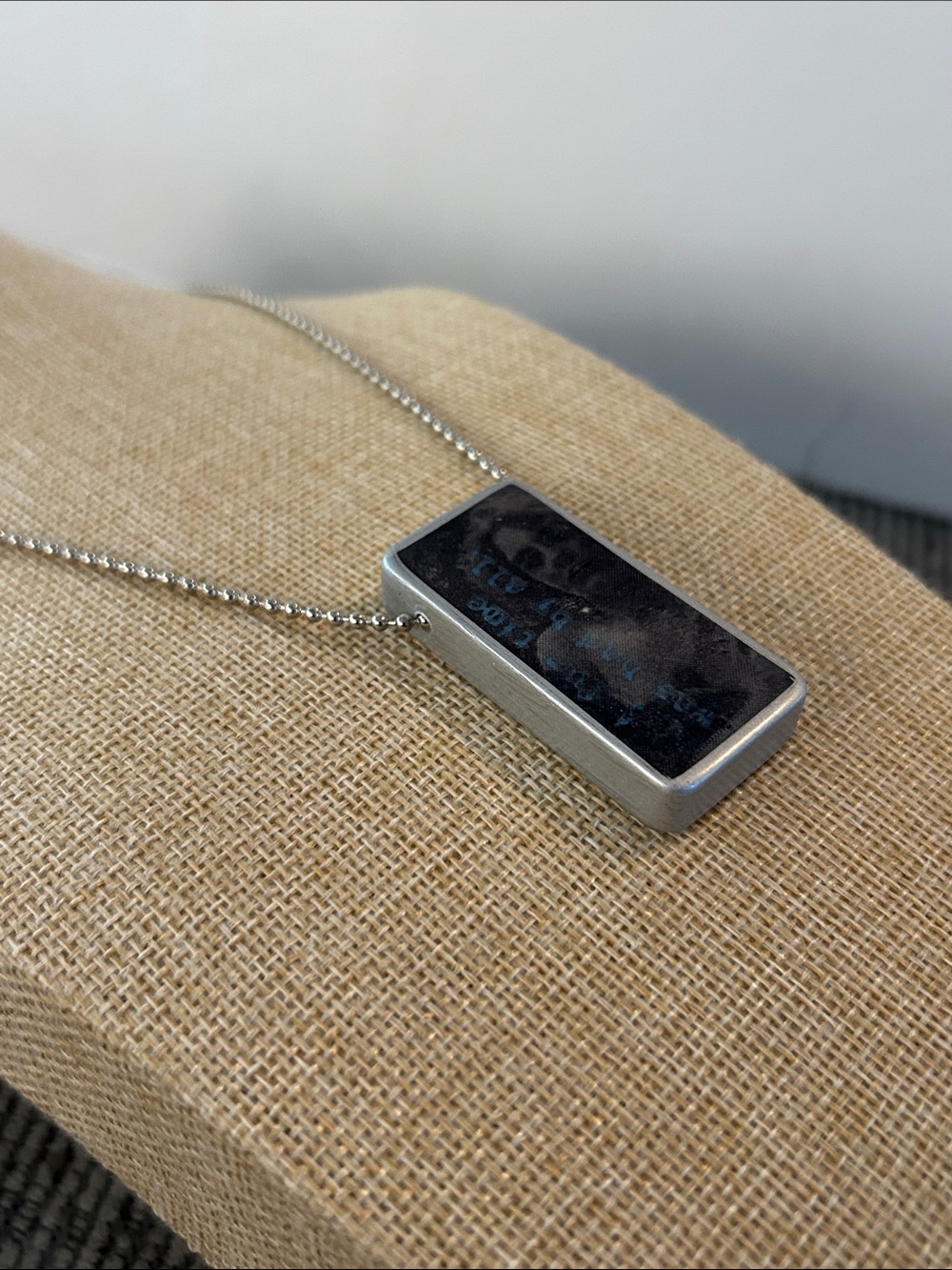 A fun time was had by all domino pendant necklace NEW handmade reverses to pips - Picture 5 of 8